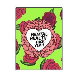 Mental Health, F*ck Yeah Digital Art Print - 8 x 10